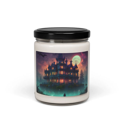 Mystical Haunted House Scented Soy Candle | 9oz Aromatherapy | Perfect for Halloween Cozy Nights Home Decor Gifts - Sea