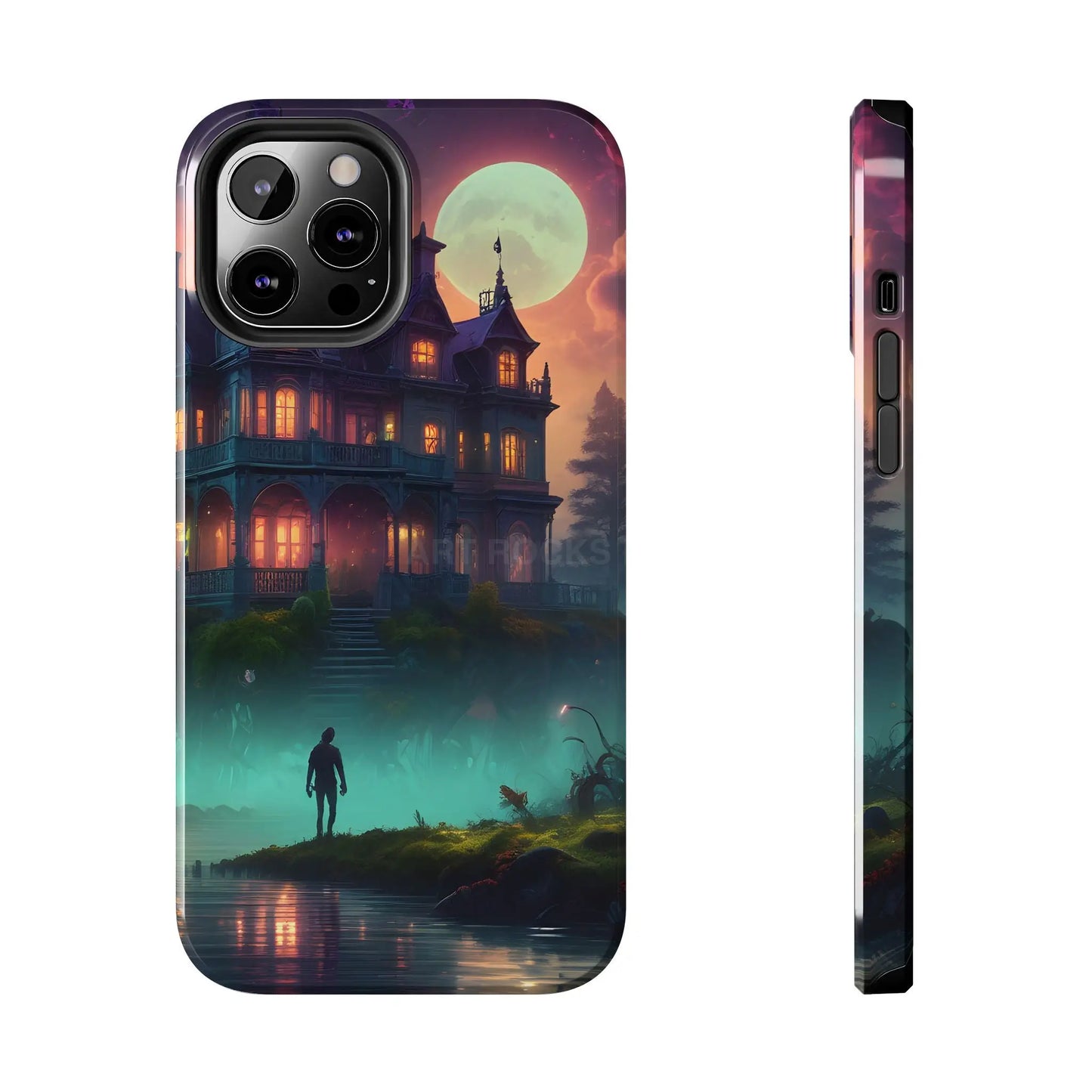 Mystical Haunted Mansion Phone Cases Tough Phone Cover Spooky Gift Halloween Decor Unique Phone Accessory - iPhone 12