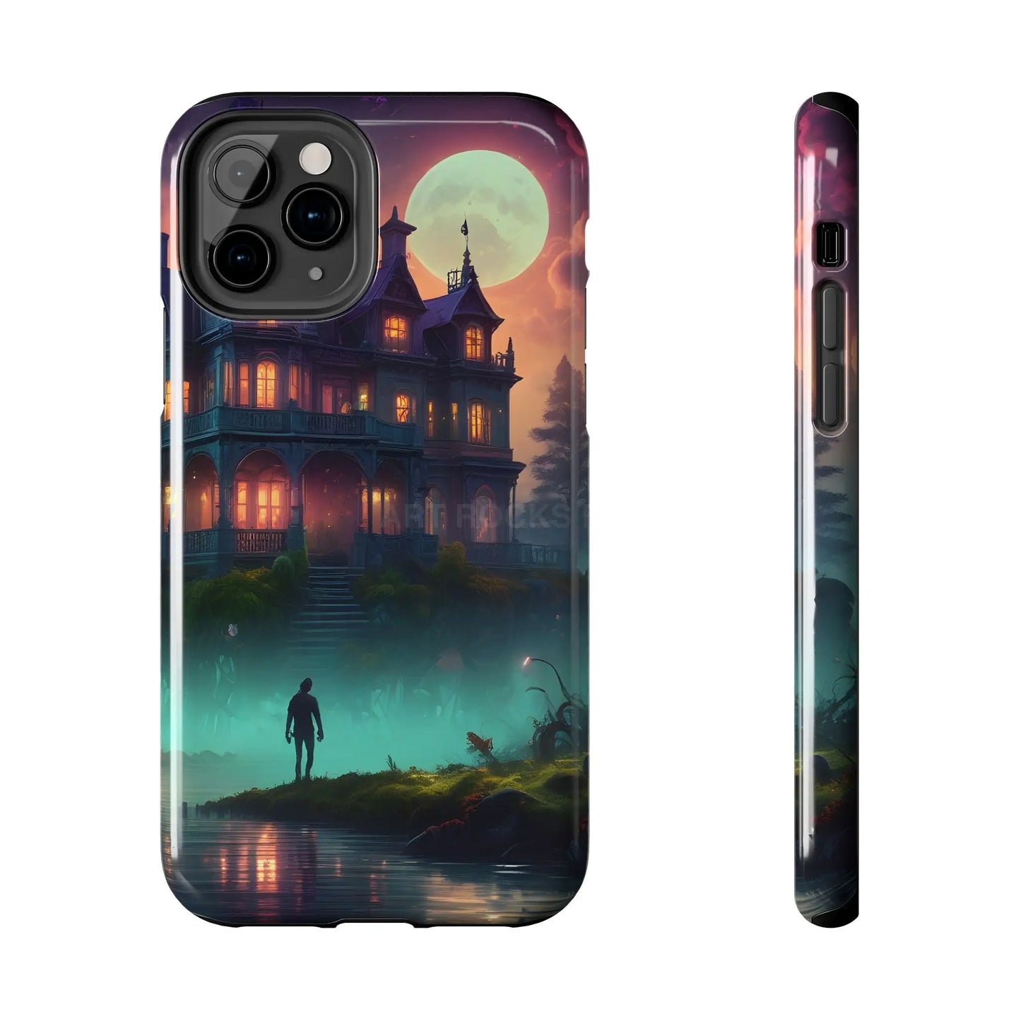 Mystical Haunted Mansion Phone Cases Tough Phone Cover Spooky Gift Halloween Decor Unique Phone Accessory - iPhone 11