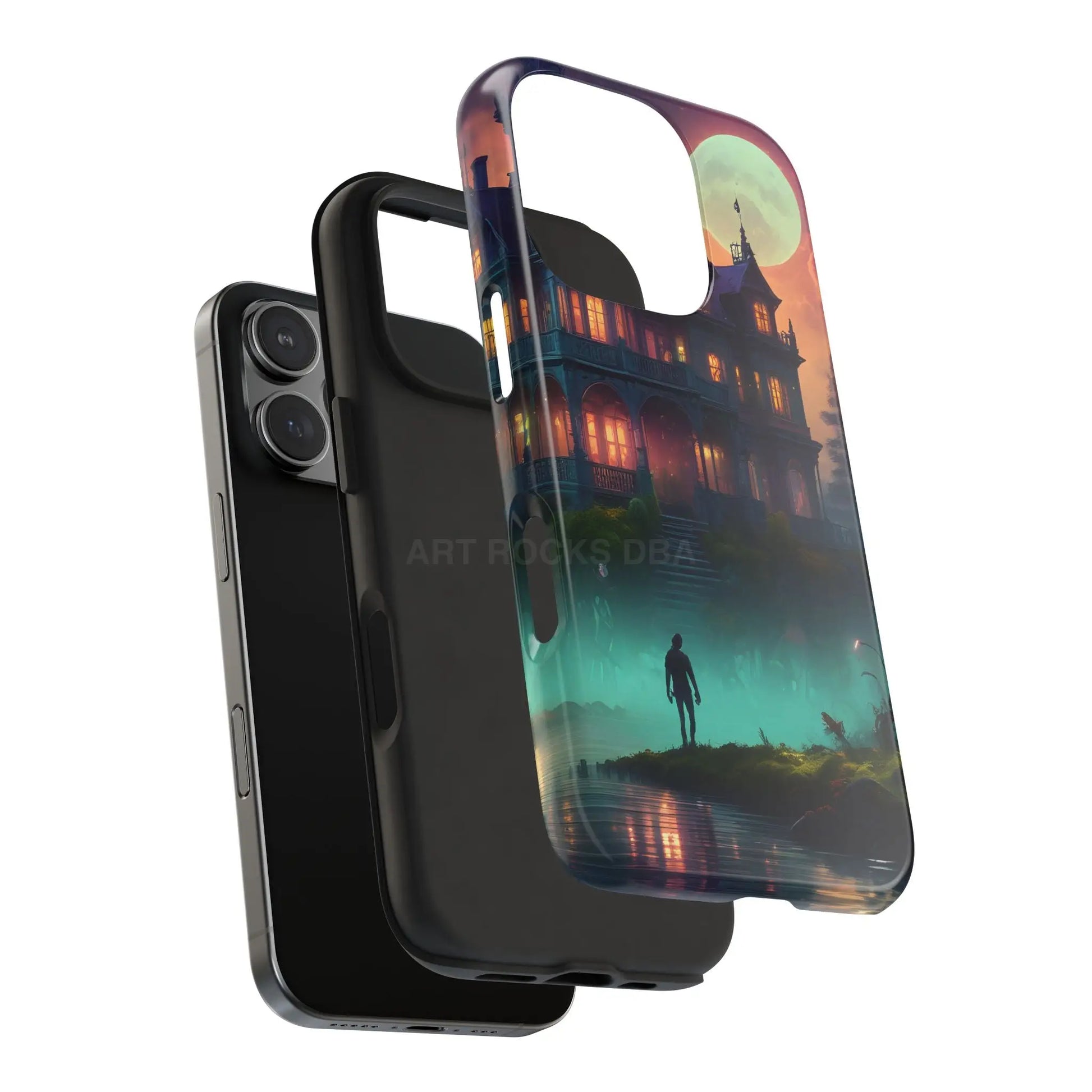 Mystical Haunted Mansion Phone Cases Tough Phone Cover Spooky Gift Halloween Decor Unique Phone Accessory - Phone Case
