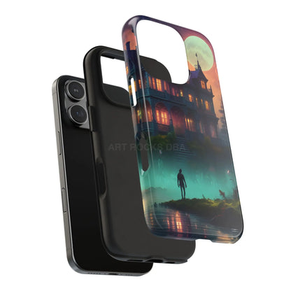 Mystical Haunted Mansion Phone Cases Tough Phone Cover Spooky Gift Halloween Decor Unique Phone Accessory - Phone Case