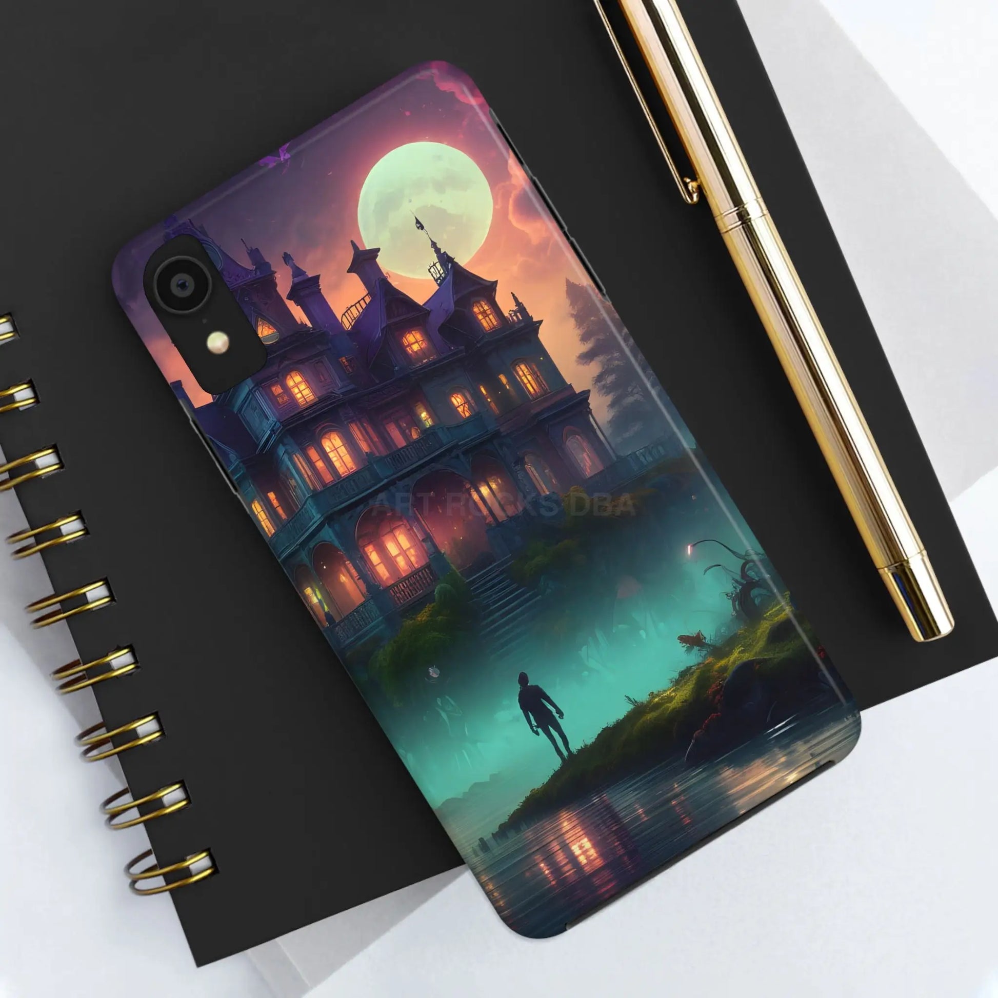 Mystical Haunted Mansion Phone Cases Tough Phone Cover Spooky Gift Halloween Decor Unique Phone Accessory - Phone Case