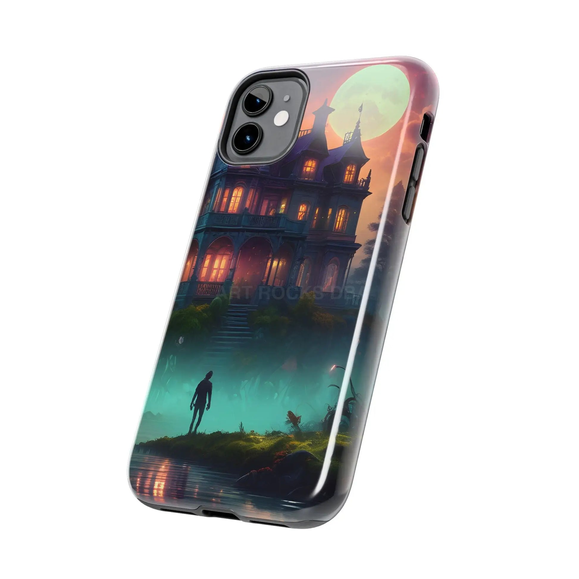 Mystical Haunted Mansion Phone Cases Tough Phone Cover Spooky Gift Halloween Decor Unique Phone Accessory - Phone Case