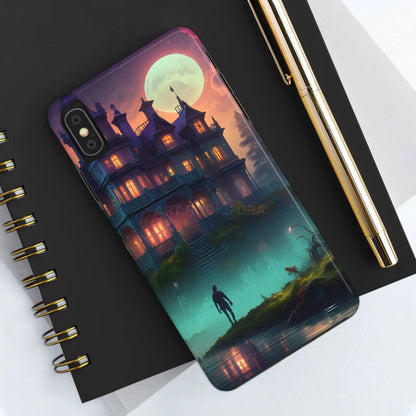 Mystical Haunted Mansion Phone Cases Tough Phone Cover Spooky Gift Halloween Decor Unique Phone Accessory - Phone Case