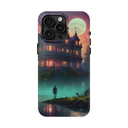 Mystical Haunted Mansion Phone Cases Tough Phone Cover Spooky Gift Halloween Decor Unique Phone Accessory - iPhone 15