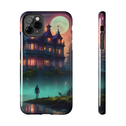 Mystical Haunted Mansion Phone Cases Tough Phone Cover Spooky Gift Halloween Decor Unique Phone Accessory - iPhone 11