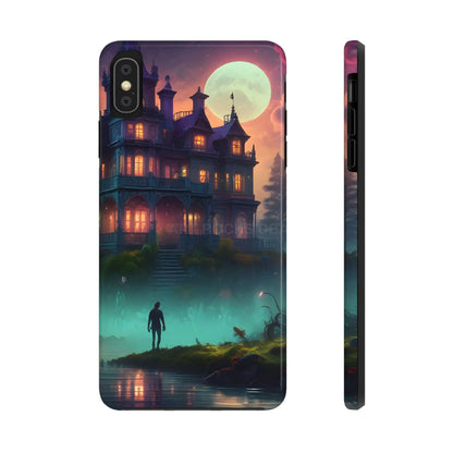 Mystical Haunted Mansion Phone Cases Tough Phone Cover Spooky Gift Halloween Decor Unique Phone Accessory - iPhone XS
