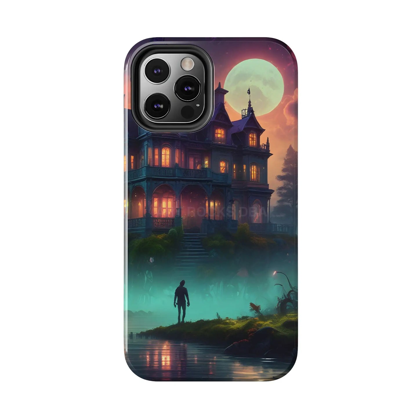 Mystical Haunted Mansion Phone Cases Tough Phone Cover Spooky Gift Halloween Decor Unique Phone Accessory - Phone Case