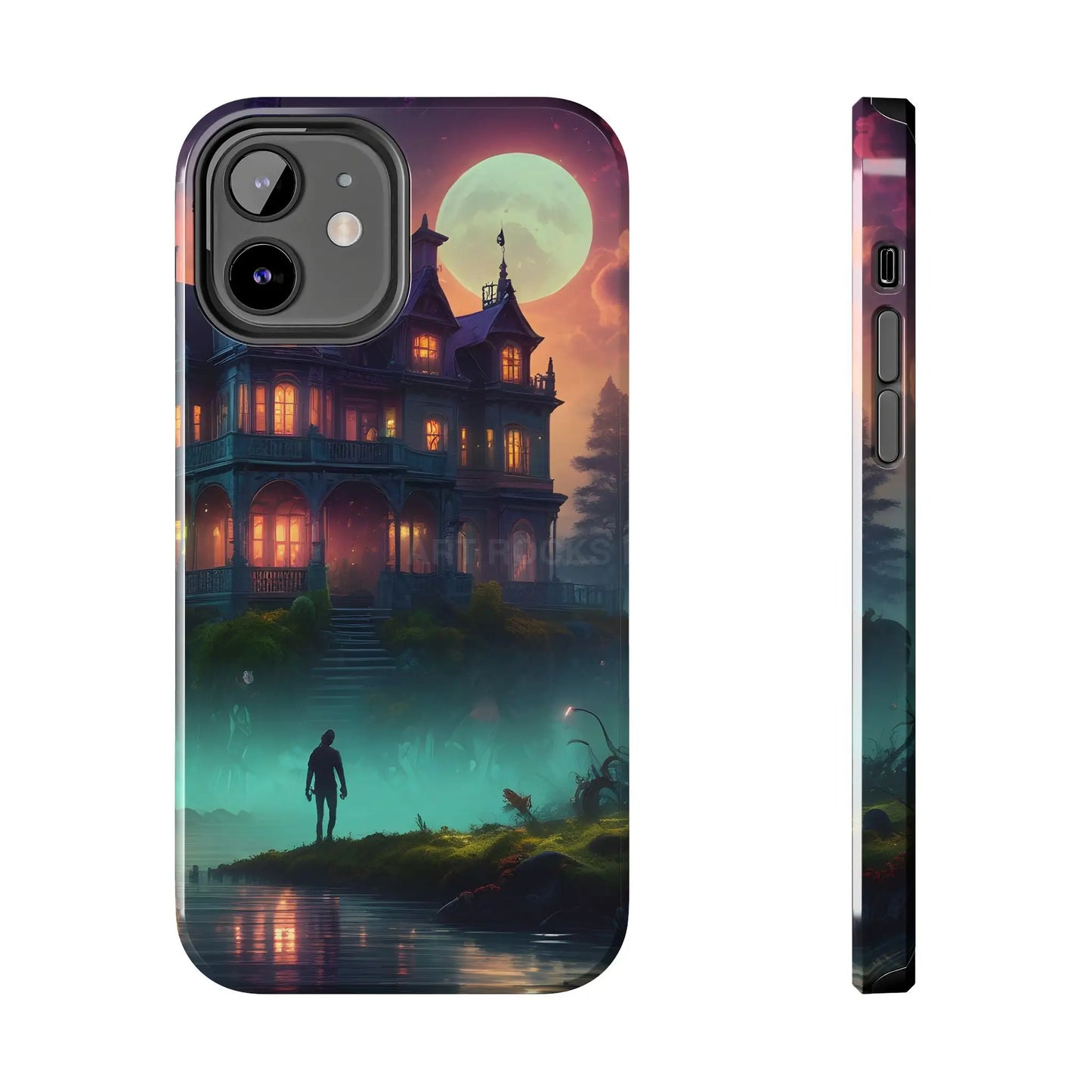 Mystical Haunted Mansion Phone Cases Tough Phone Cover Spooky Gift Halloween Decor Unique Phone Accessory - iPhone 12