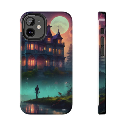 Mystical Haunted Mansion Phone Cases Tough Phone Cover Spooky Gift Halloween Decor Unique Phone Accessory - iPhone 12