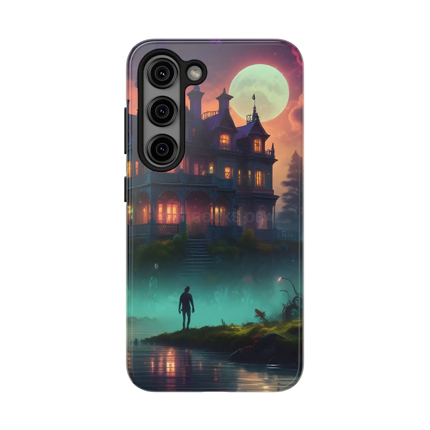 Mystical Haunted Mansion Phone Cases Tough Phone Cover Spooky Gift Halloween Decor Unique Phone Accessory - Samsung