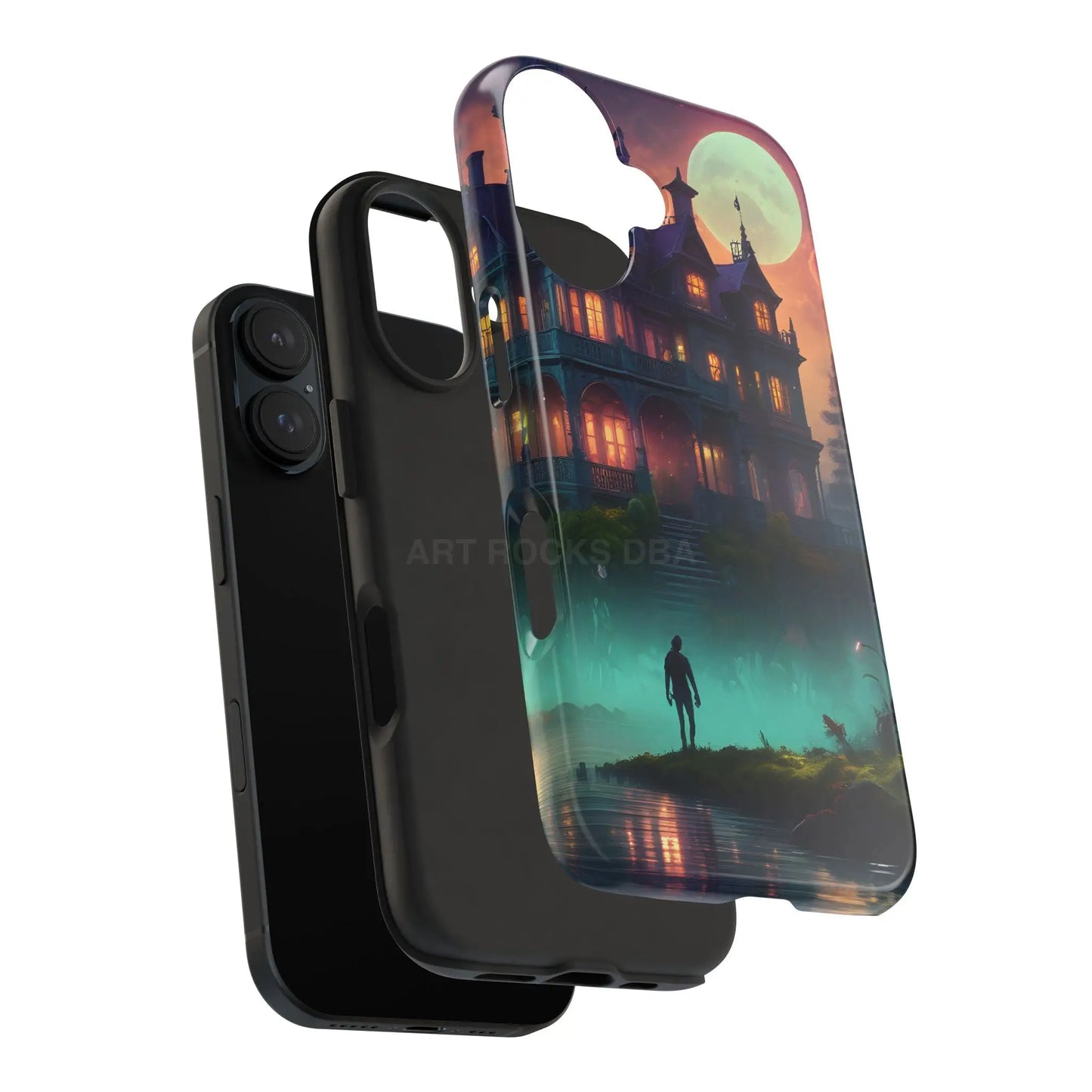 Mystical Haunted Mansion Phone Cases Tough Phone Cover Spooky Gift Halloween Decor Unique Phone Accessory - Phone Case