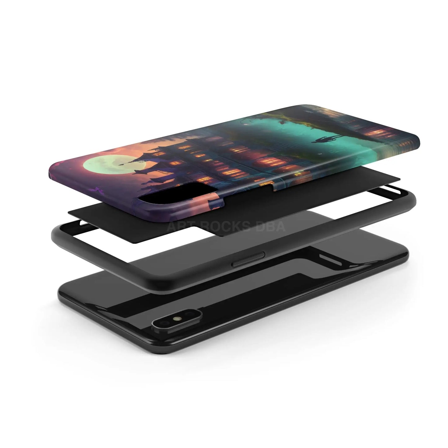 Mystical Haunted Mansion Phone Cases Tough Phone Cover Spooky Gift Halloween Decor Unique Phone Accessory - Phone Case