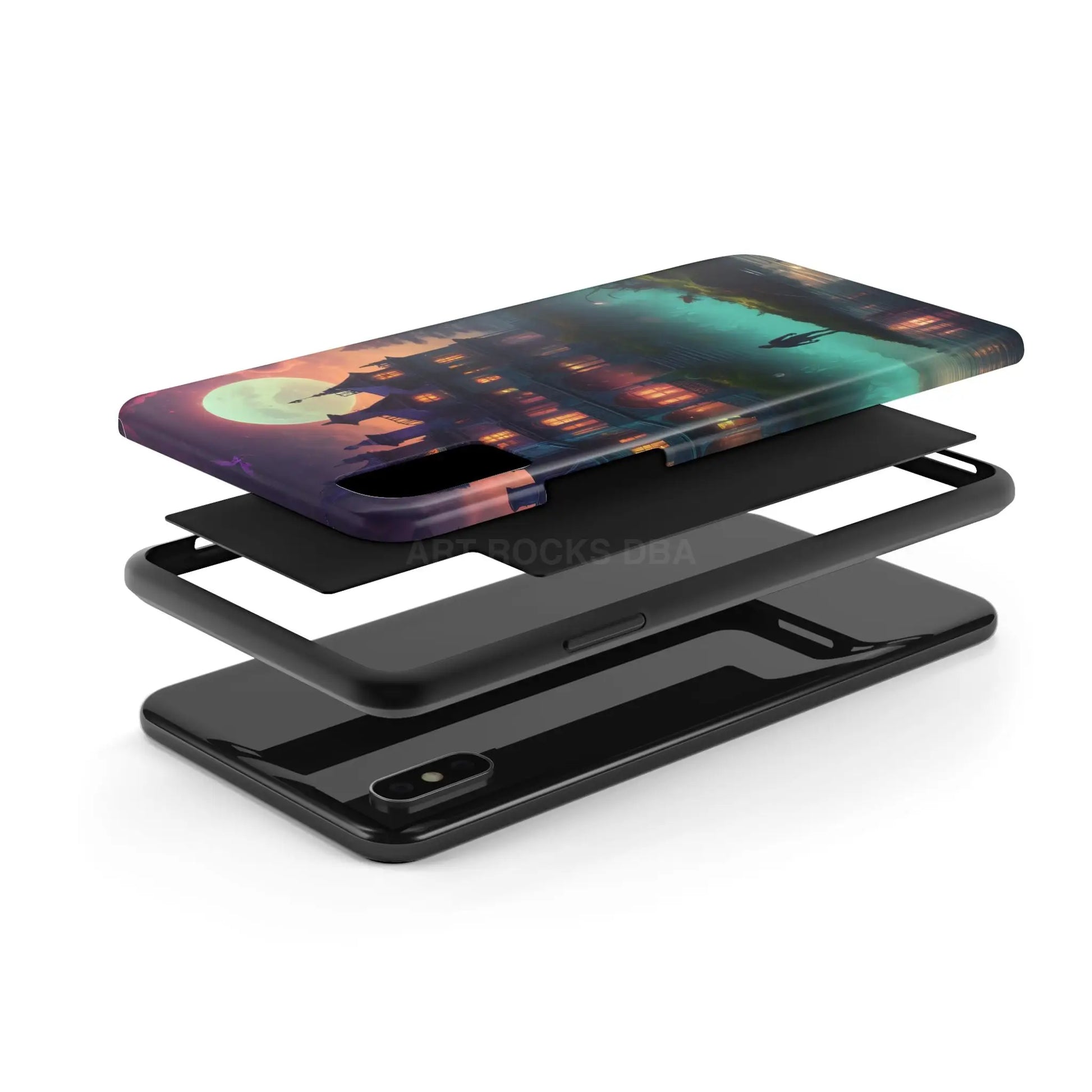 Mystical Haunted Mansion Phone Cases Tough Phone Cover Spooky Gift Halloween Decor Unique Phone Accessory - Phone Case