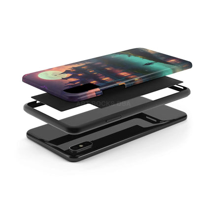 Mystical Haunted Mansion Phone Cases Tough Phone Cover Spooky Gift Halloween Decor Unique Phone Accessory - Phone Case