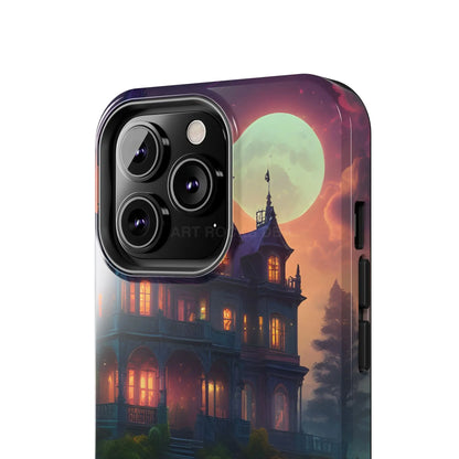 Mystical Haunted Mansion Phone Cases Tough Phone Cover Spooky Gift Halloween Decor Unique Phone Accessory - Phone Case