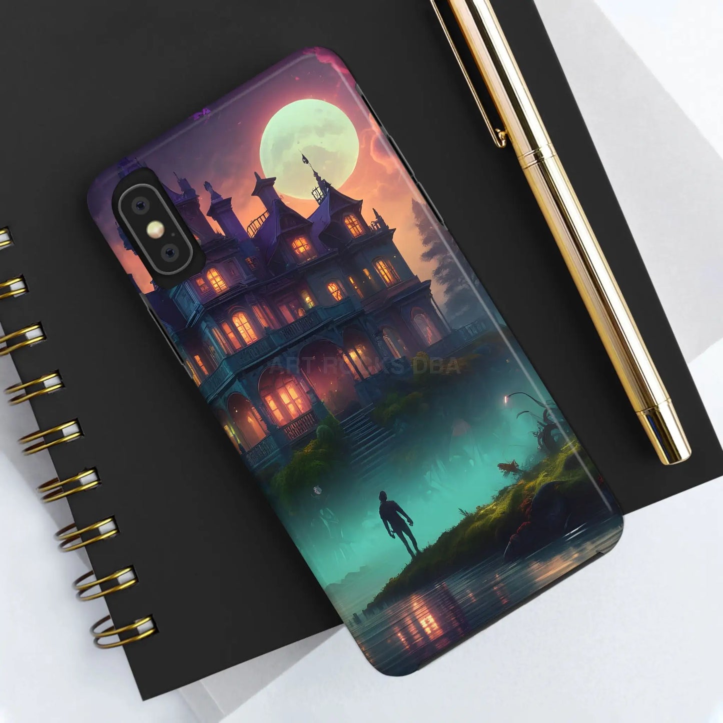 Mystical Haunted Mansion Phone Cases Tough Phone Cover Spooky Gift Halloween Decor Unique Phone Accessory - Phone Case