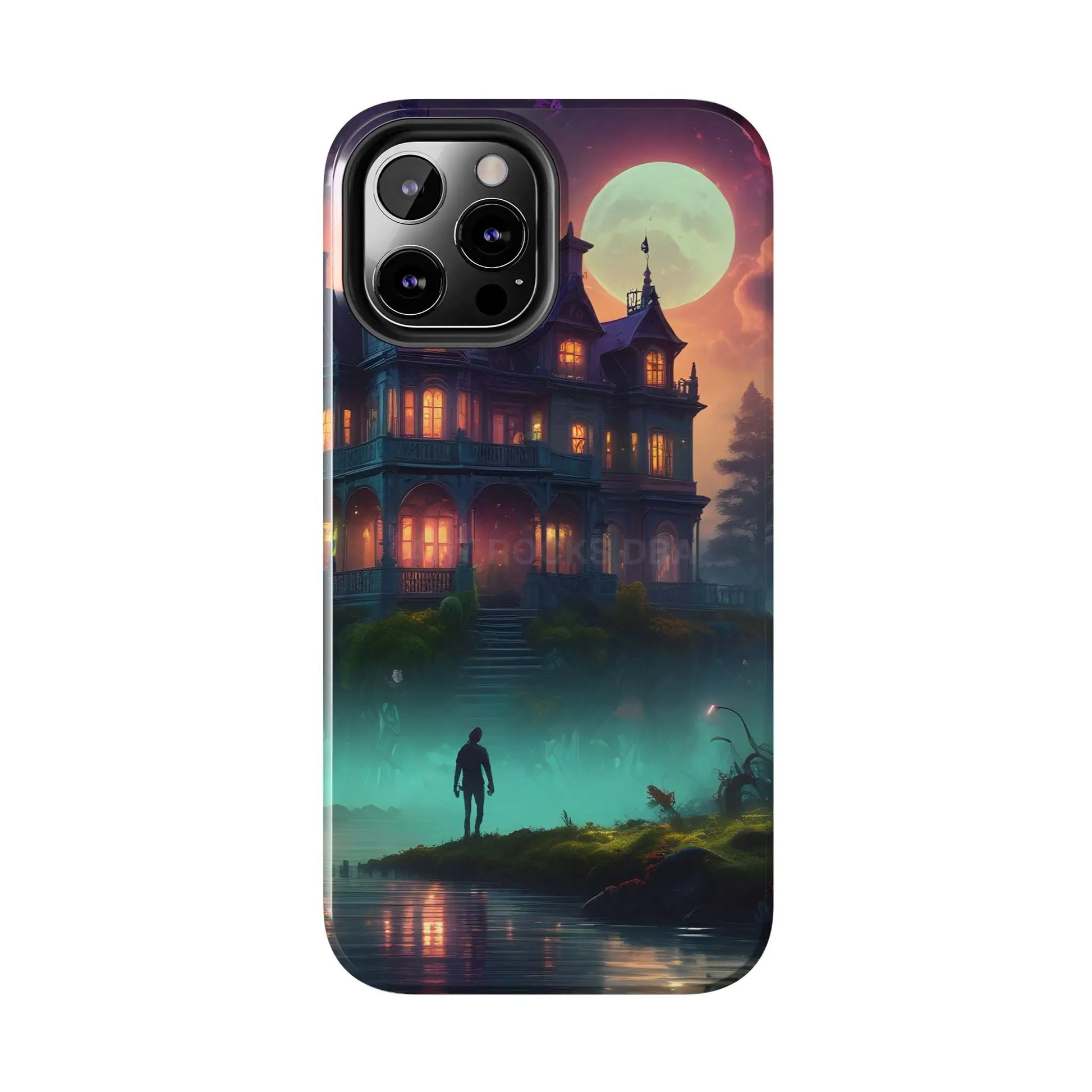 Mystical Haunted Mansion Phone Cases Tough Phone Cover Spooky Gift Halloween Decor Unique Phone Accessory - Phone Case