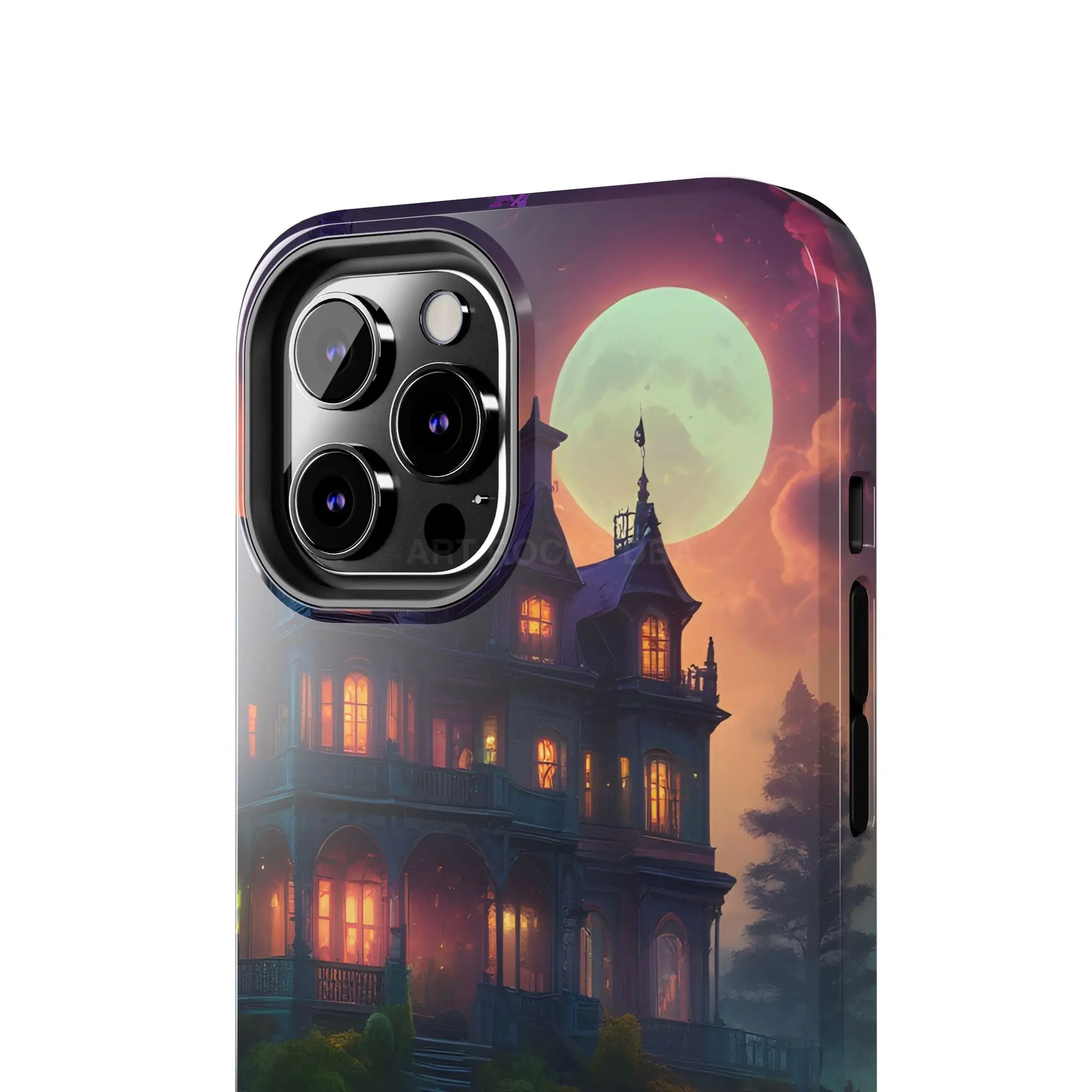 Mystical Haunted Mansion Phone Cases Tough Phone Cover Spooky Gift Halloween Decor Unique Phone Accessory - Phone Case