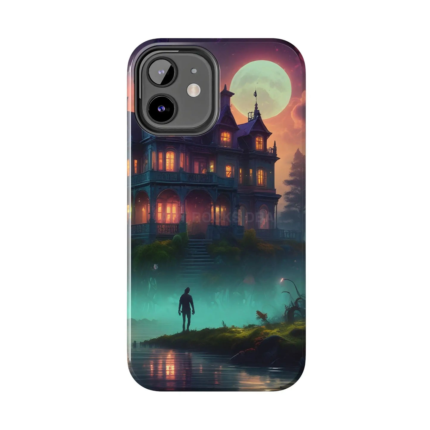 Mystical Haunted Mansion Phone Cases Tough Phone Cover Spooky Gift Halloween Decor Unique Phone Accessory - Phone Case