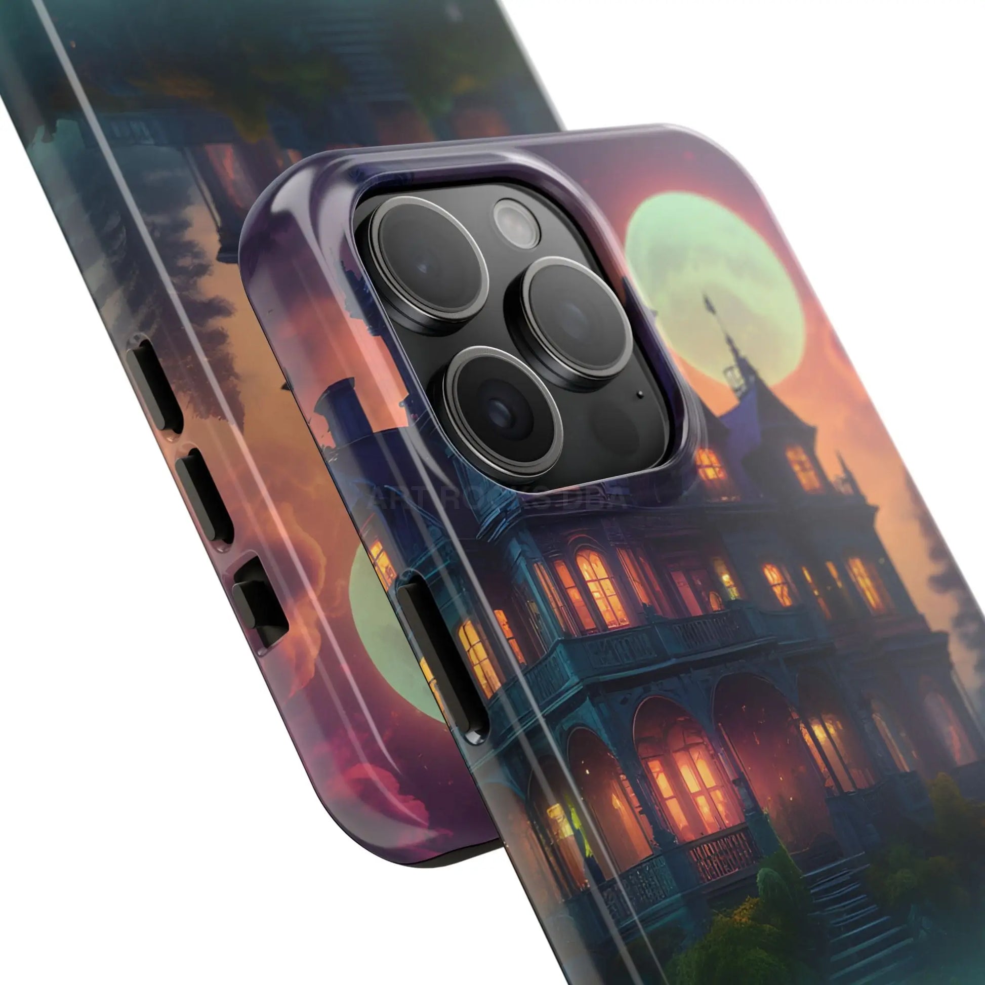 Mystical Haunted Mansion Phone Cases Tough Phone Cover Spooky Gift Halloween Decor Unique Phone Accessory - Phone Case