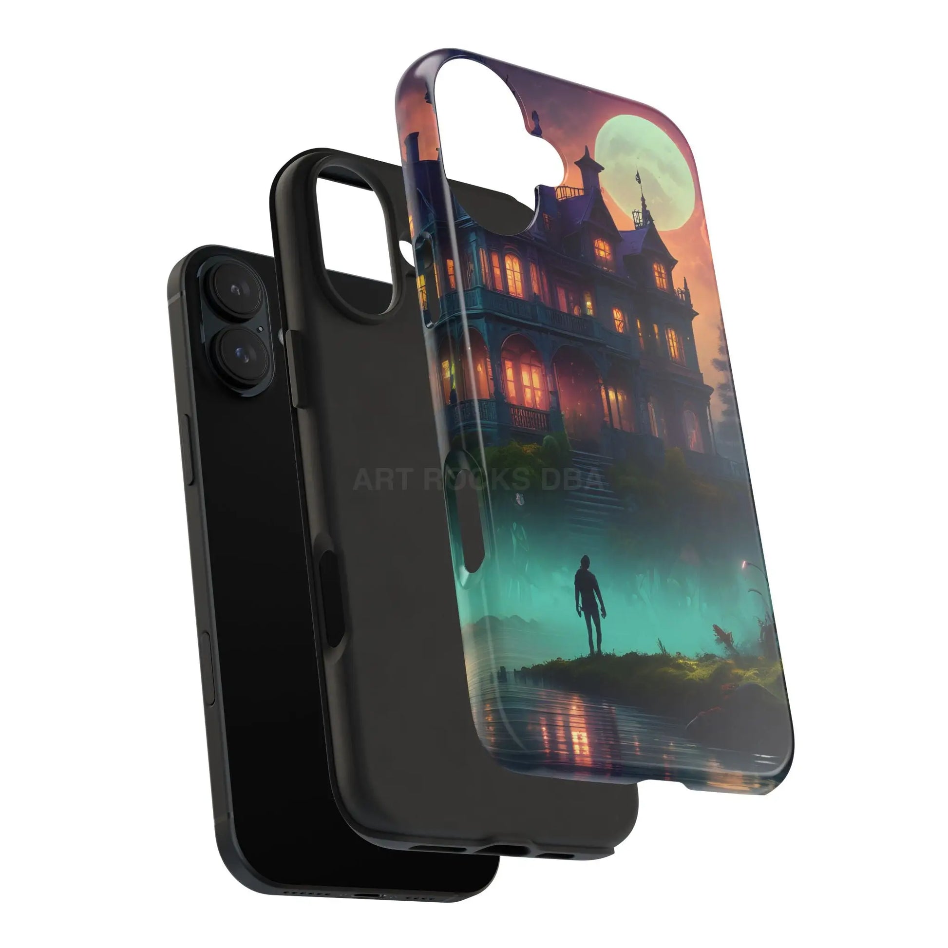 Mystical Haunted Mansion Phone Cases Tough Phone Cover Spooky Gift Halloween Decor Unique Phone Accessory - Phone Case