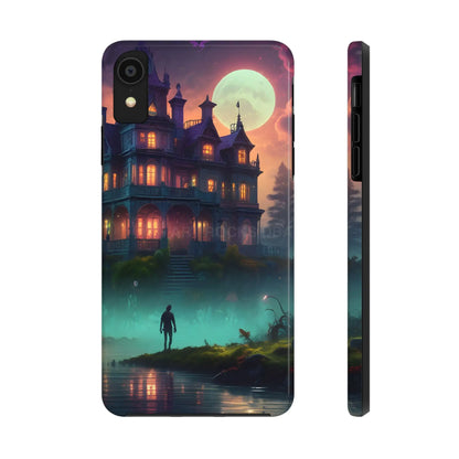 Mystical Haunted Mansion Phone Cases Tough Phone Cover Spooky Gift Halloween Decor Unique Phone Accessory - iPhone XR