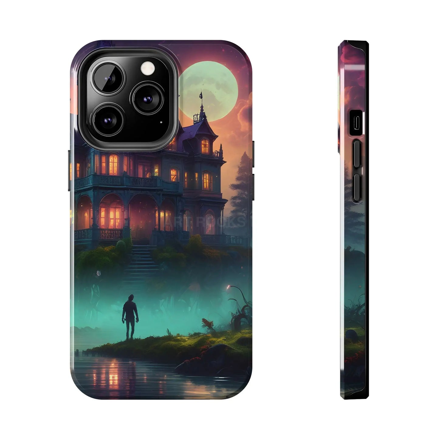 Mystical Haunted Mansion Phone Cases Tough Phone Cover Spooky Gift Halloween Decor Unique Phone Accessory - iPhone 13