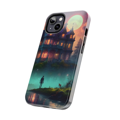 Mystical Haunted Mansion Phone Cases Tough Phone Cover Spooky Gift Halloween Decor Unique Phone Accessory - Phone Case