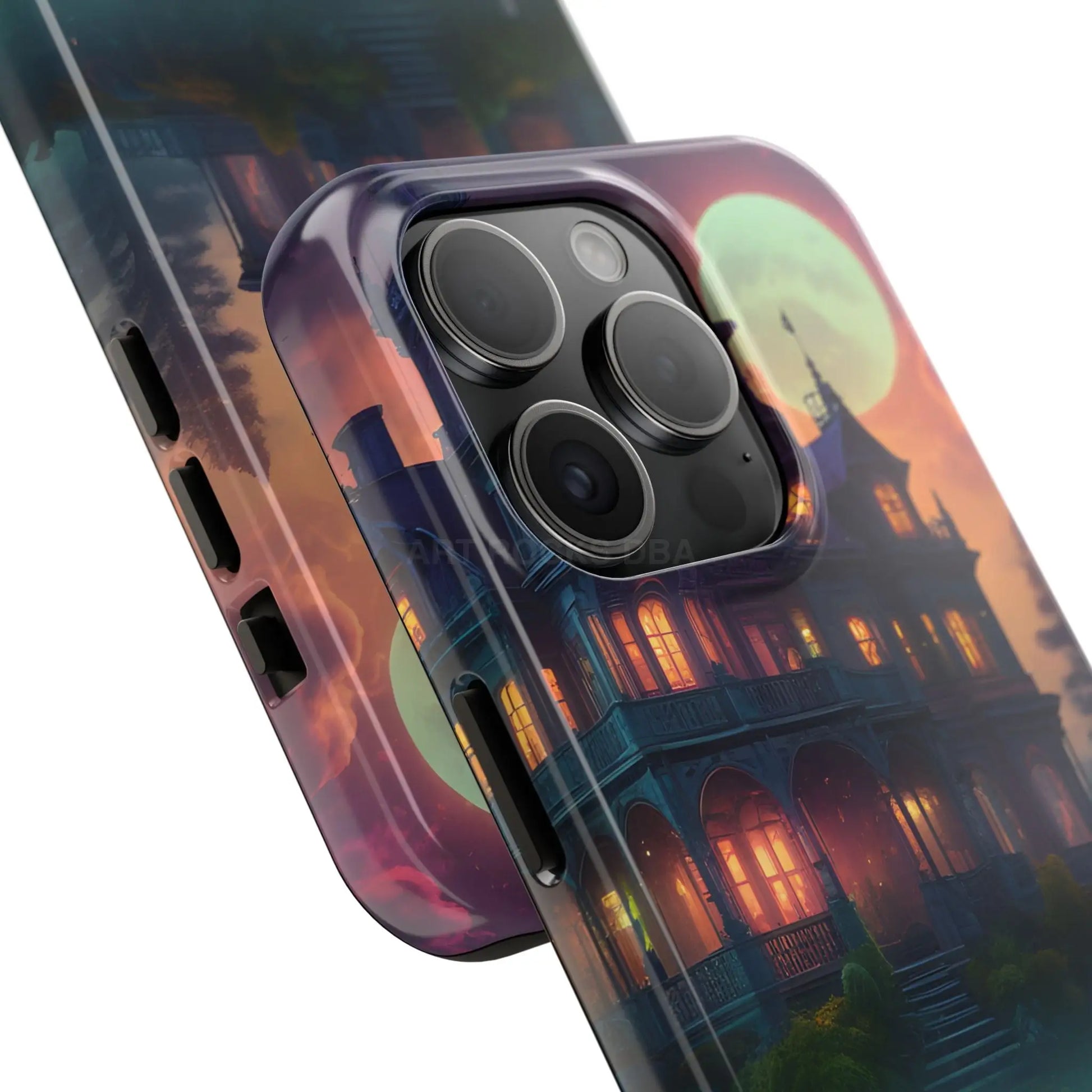 Mystical Haunted Mansion Phone Cases Tough Phone Cover Spooky Gift Halloween Decor Unique Phone Accessory - Phone Case