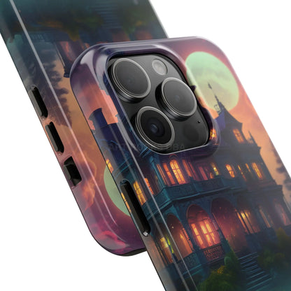 Mystical Haunted Mansion Phone Cases Tough Phone Cover Spooky Gift Halloween Decor Unique Phone Accessory - Phone Case