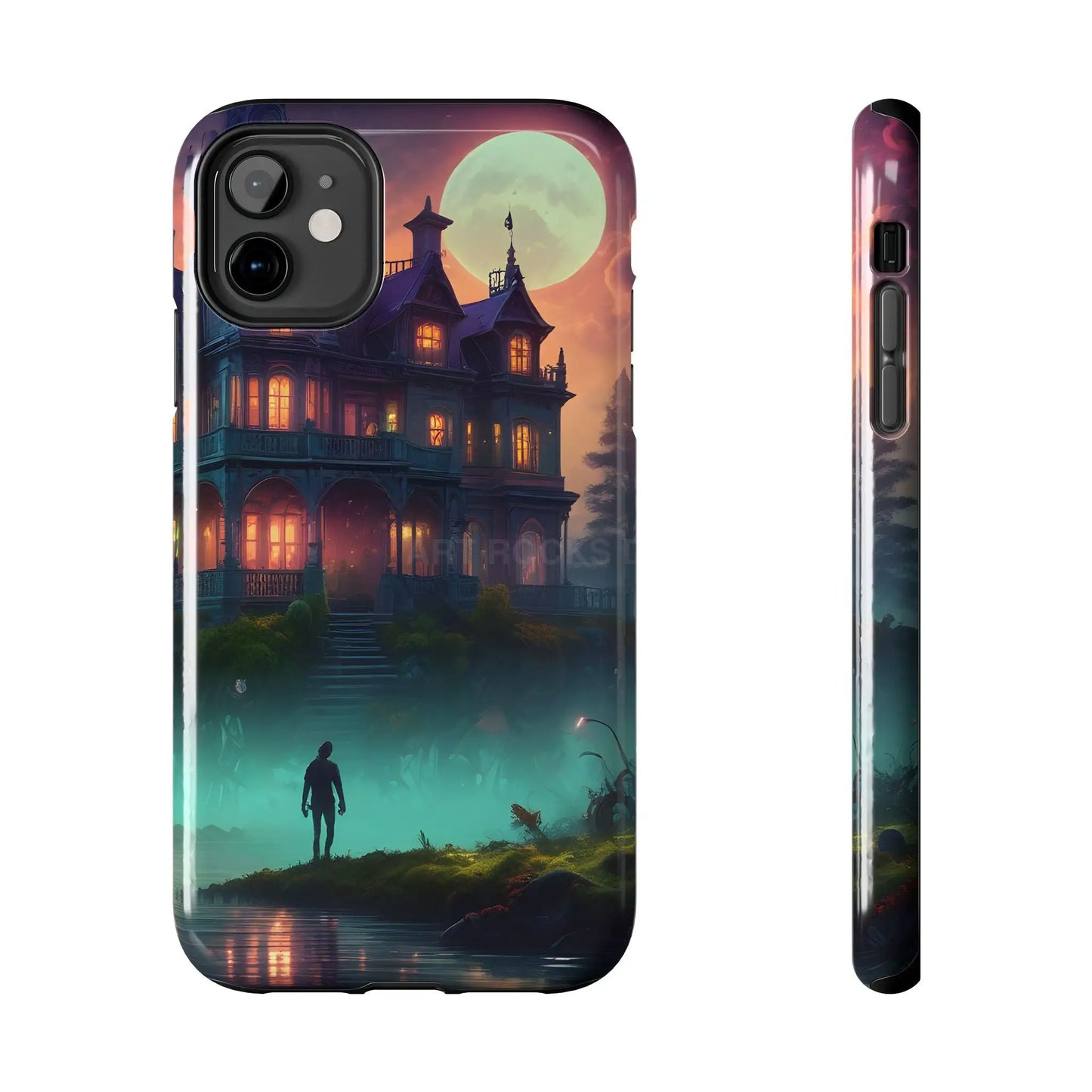 Mystical Haunted Mansion Phone Cases Tough Phone Cover Spooky Gift Halloween Decor Unique Phone Accessory - iPhone 11