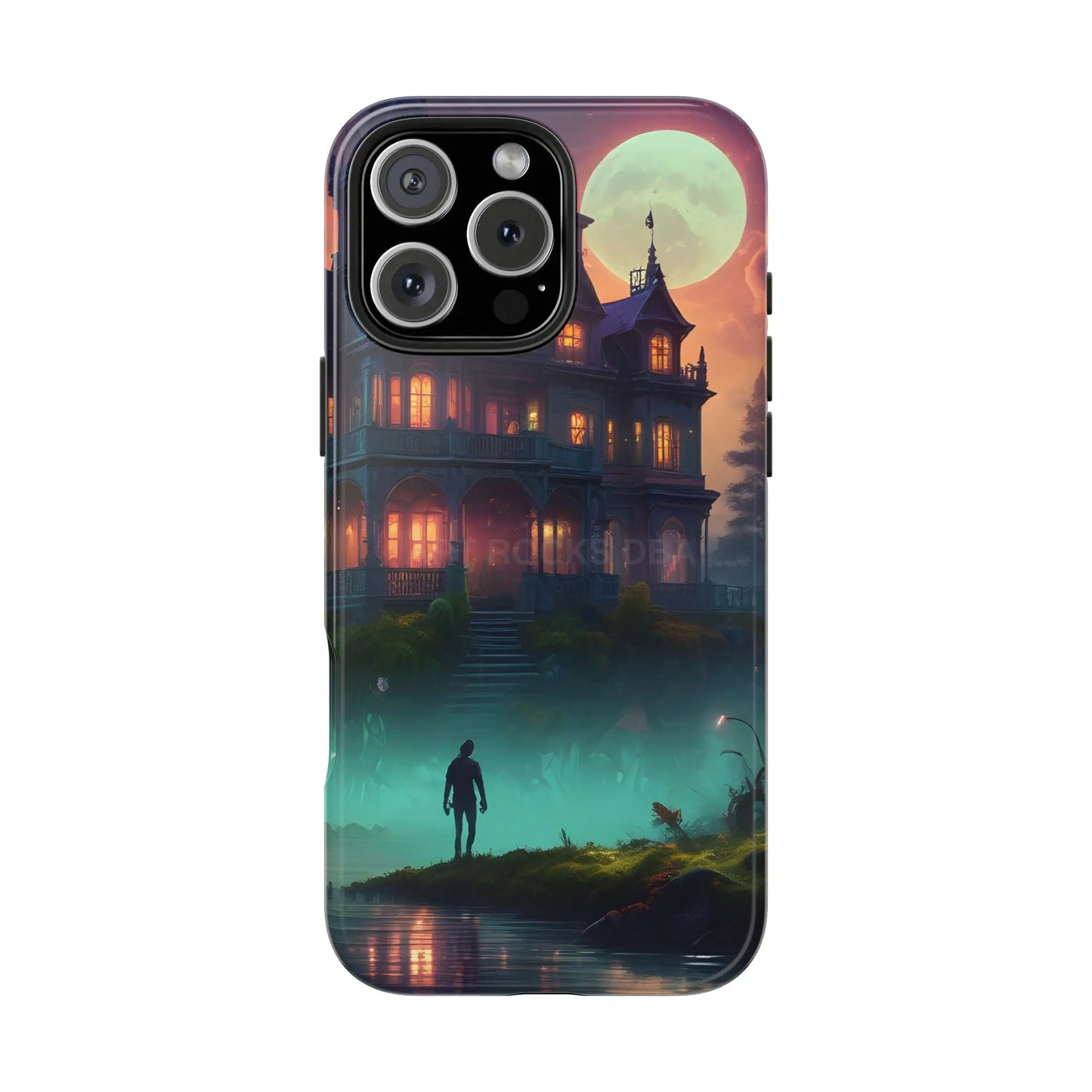 Mystical Haunted Mansion Phone Cases Tough Phone Cover Spooky Gift Halloween Decor Unique Phone Accessory - iPhone 16