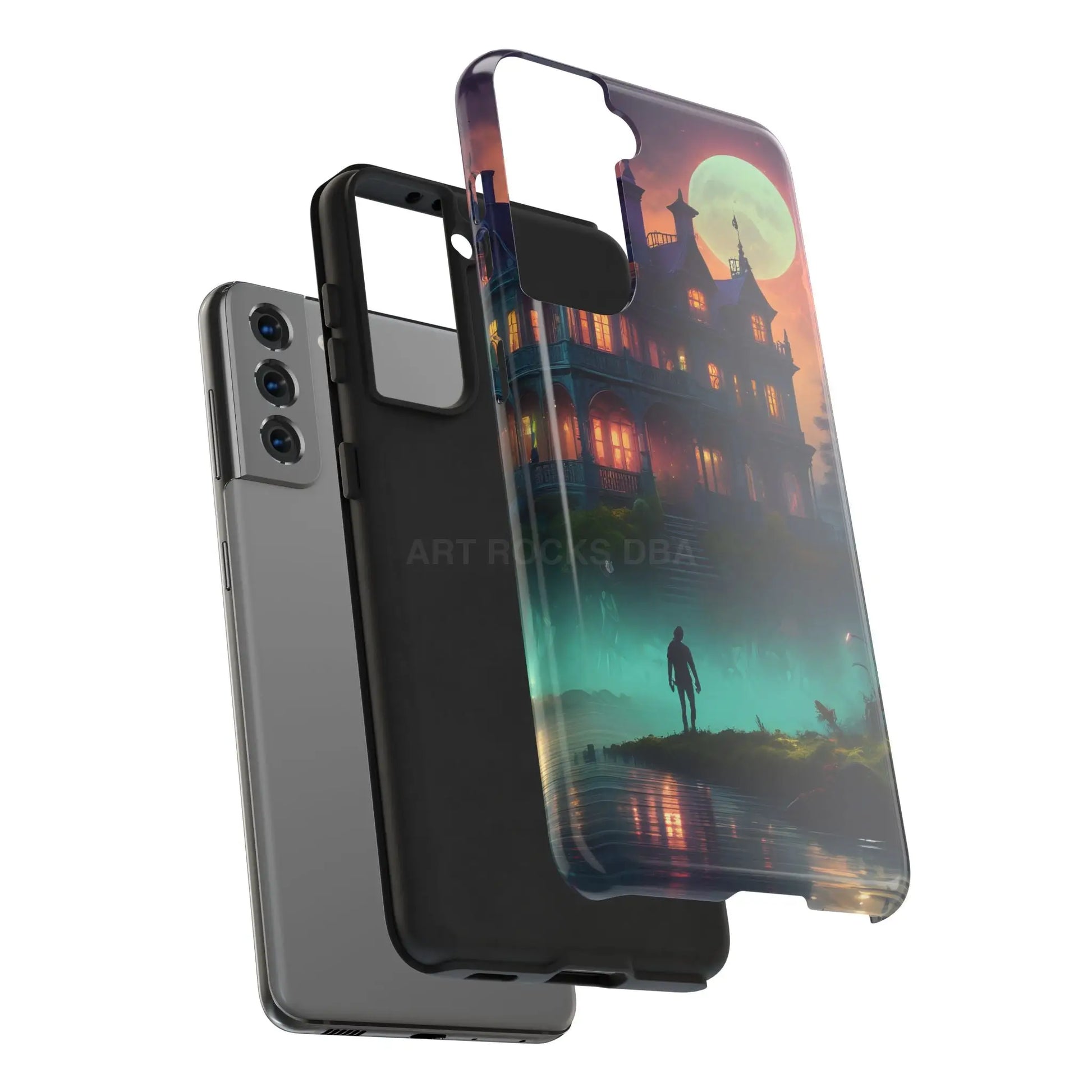 Mystical Haunted Mansion Phone Cases Tough Phone Cover Spooky Gift Halloween Decor Unique Phone Accessory - Phone Case