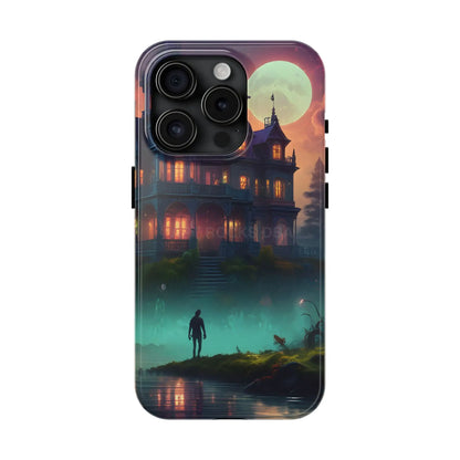 Mystical Haunted Mansion Phone Cases Tough Phone Cover Spooky Gift Halloween Decor Unique Phone Accessory - iPhone 15
