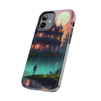 Mystical Haunted Mansion Phone Cases Tough Phone Cover Spooky Gift Halloween Decor Unique Phone Accessory - Phone Case