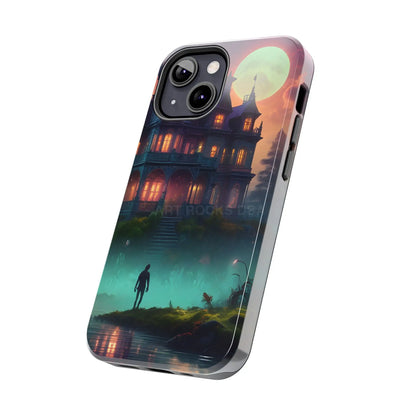 Mystical Haunted Mansion Phone Cases Tough Phone Cover Spooky Gift Halloween Decor Unique Phone Accessory - Phone Case