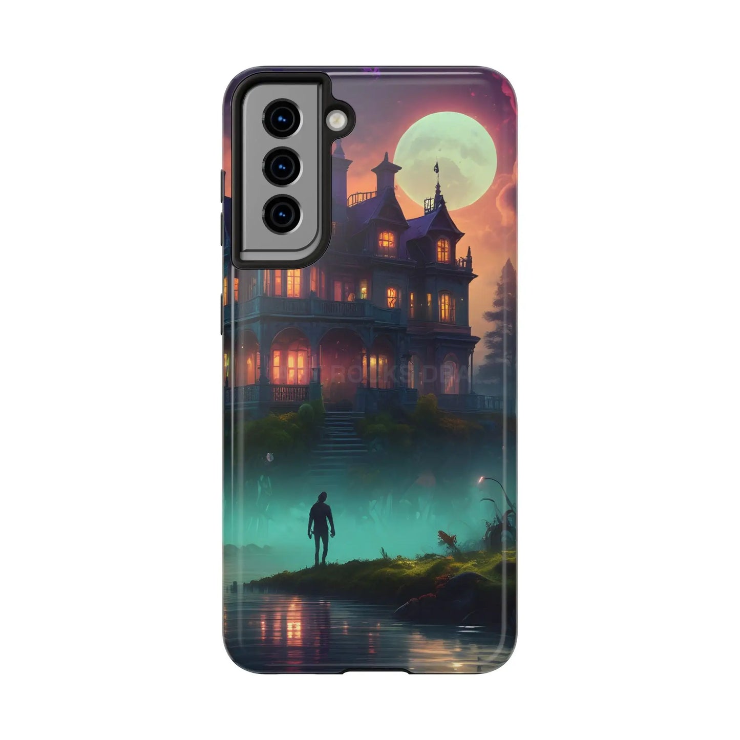 Mystical Haunted Mansion Phone Cases Tough Phone Cover Spooky Gift Halloween Decor Unique Phone Accessory - Samsung