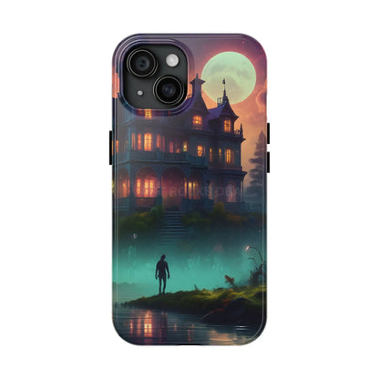 Mystical Haunted Mansion Phone Cases Tough Phone Cover Spooky Gift Halloween Decor Unique Phone Accessory - iPhone 15
