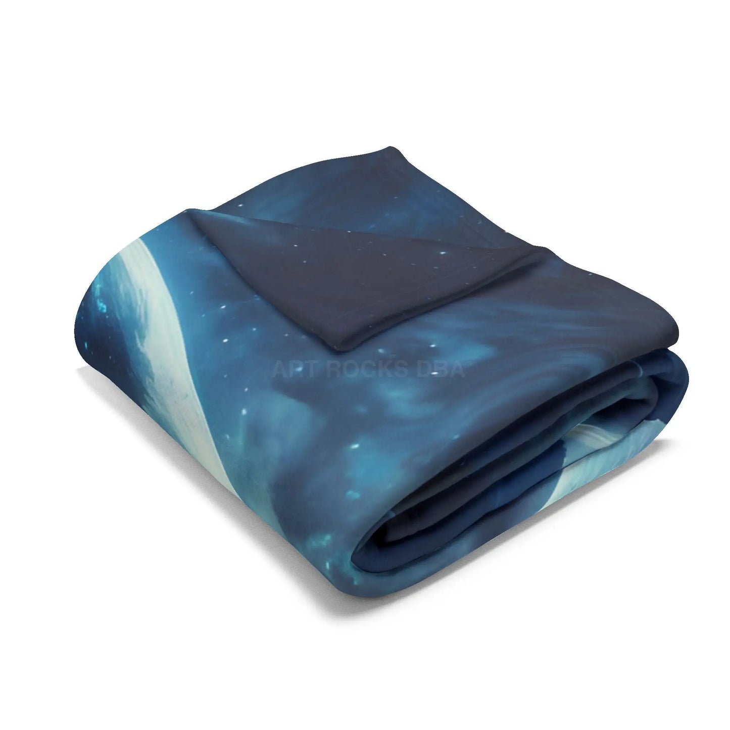 Mystical Moon Arctic Fleece Blanket Cozy Starry Blanket for Winter Home Decor Gift for Space Lovers Night Sky Throw