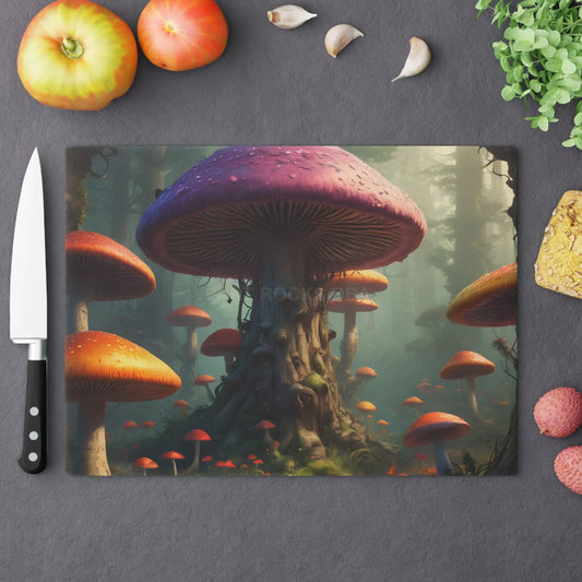 Mystical Mushroom Forest Cutting Board - Large - Home Decor