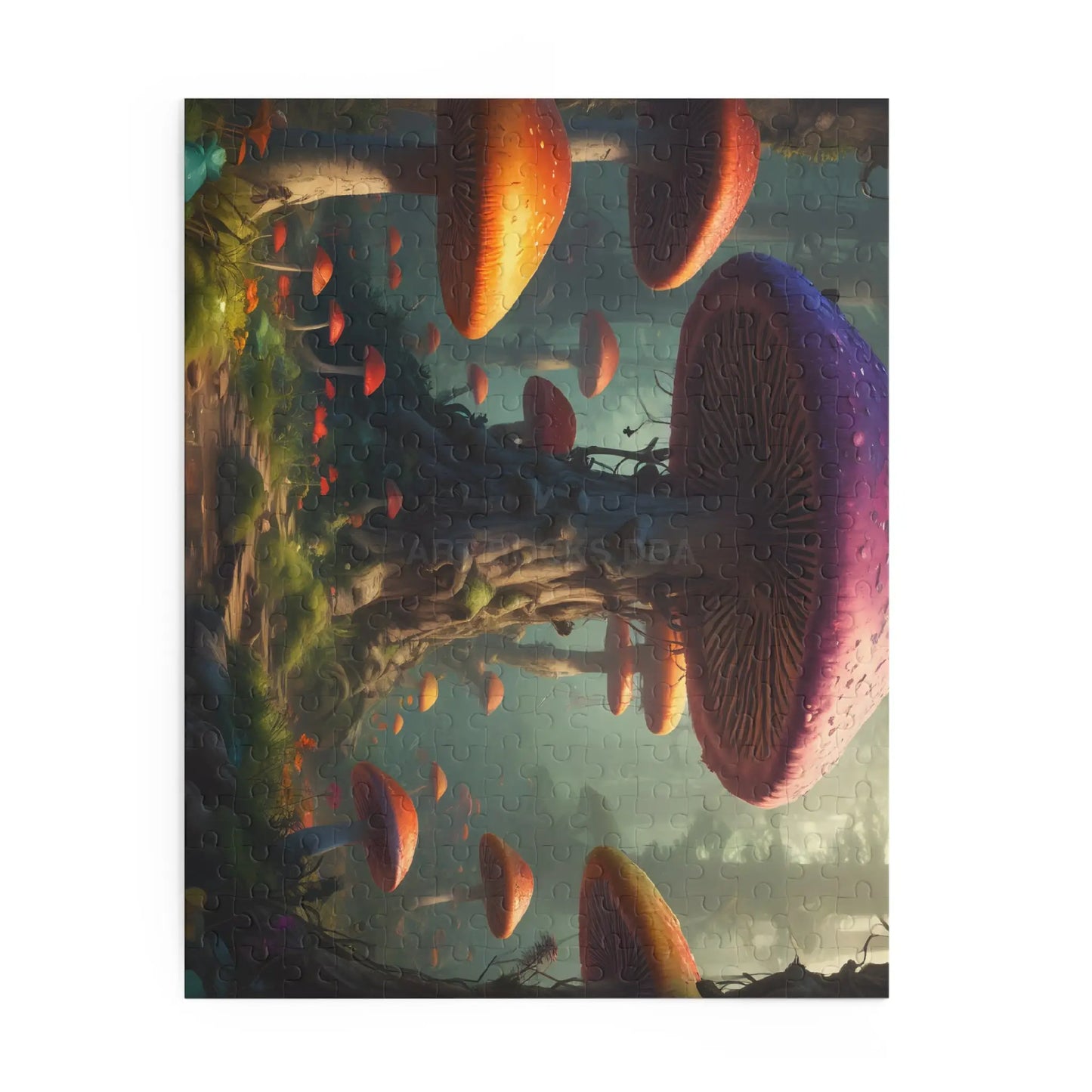 Mystical Mushroom Forest Puzzle — Fantasy 120/252/500-Piece Jigsaw - Puzzle