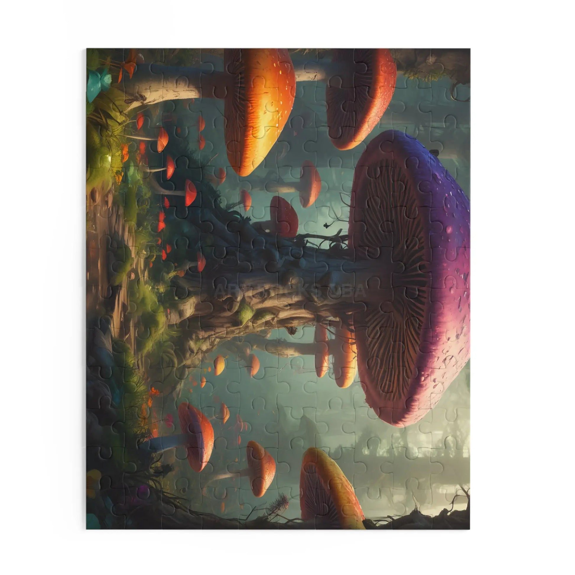 Mystical Mushroom Forest Puzzle — Fantasy 120/252/500-Piece Jigsaw - Puzzle