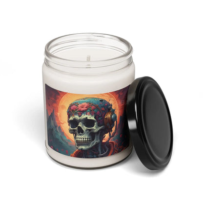 Mystical Skull Scented Soy Candle | Boho Home Decor Relaxation Gift Unique Candle for Yoga Meditation and Celebrations