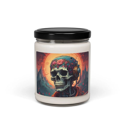 Mystical Skull Scented Soy Candle | Boho Home Decor Relaxation Gift Unique Candle for Yoga Meditation and Celebrations