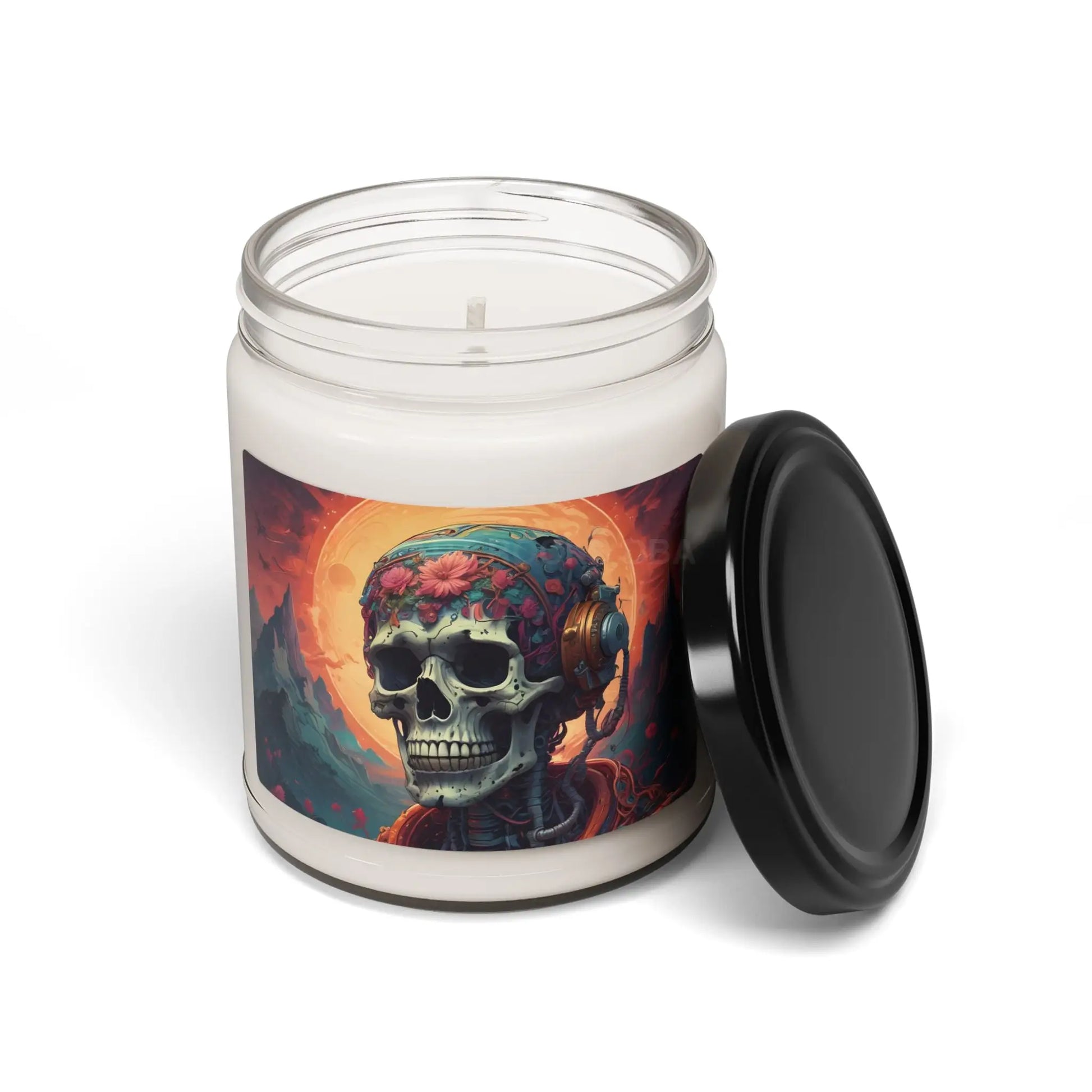 Mystical Skull Scented Soy Candle | Boho Home Decor Relaxation Gift Unique Candle for Yoga Meditation and Celebrations