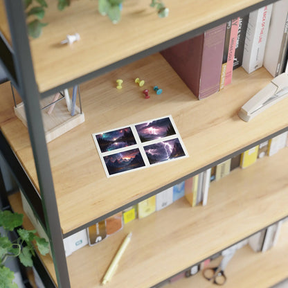 Mystical Stormy Landscape Sticker Sheets Nature Art Stickers Fantasy Wall Decor Gift for Art Lovers Scrapbooking