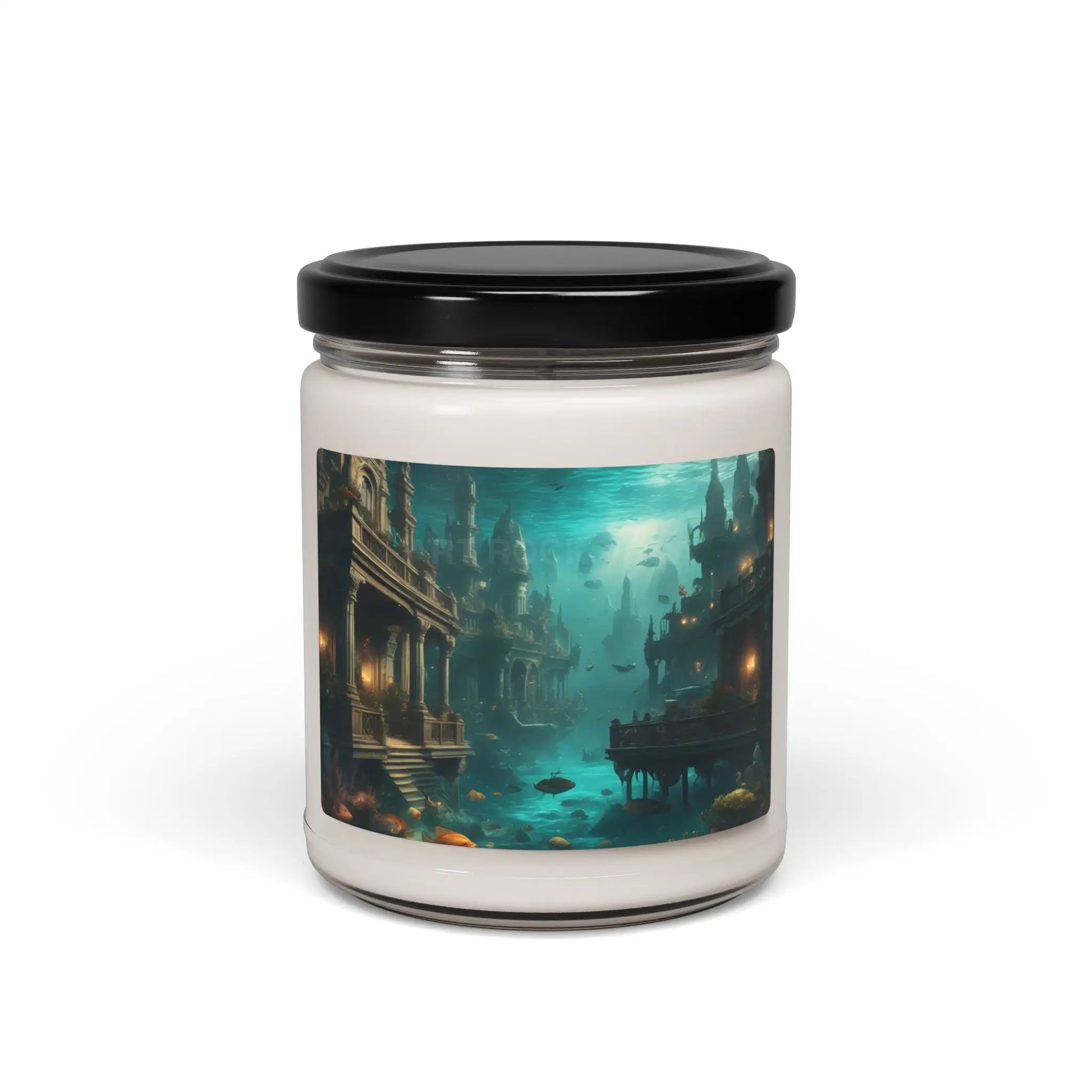 Mystical Underwater World Scented Soy Candle | Relaxing Home Decor Gift for Ocean Lovers Aromatherapy Eco-Friendly