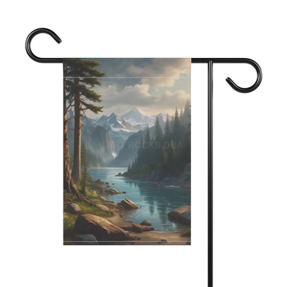Nature-Inspired Garden Banner with Scenic Landscape Outdoor Decor Seasonal Garden Flag Home and Garden Decoration Gifts