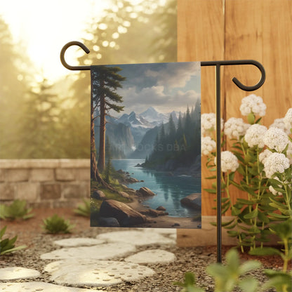 Nature-Inspired Garden Banner with Scenic Landscape Outdoor Decor Seasonal Garden Flag Home and Garden Decoration Gifts